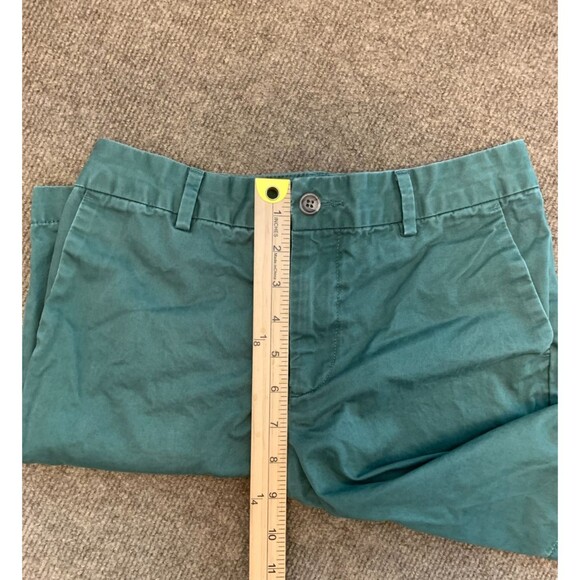 Polo Ralph Lauren Shorts Boys 14 Flat Front Chino Green Pre-Washed Cotton Twill - Picture 5 of 9